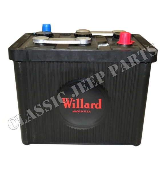 Battery bakelite 6 volt 98 ah Willard size 26x17x22cm