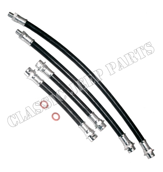 Brake hose kit with copper washers